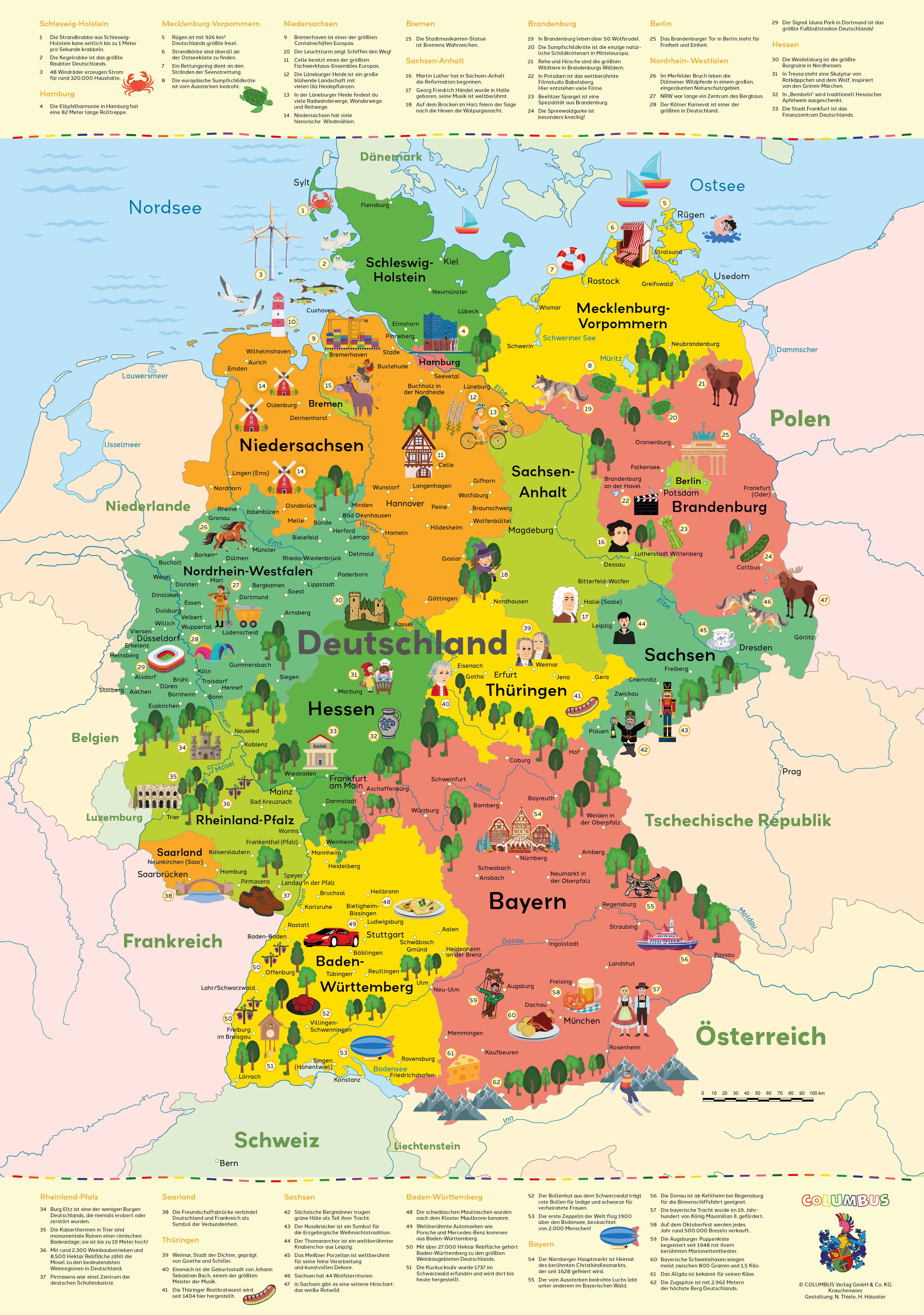 Kinder-Deutschlandkarte