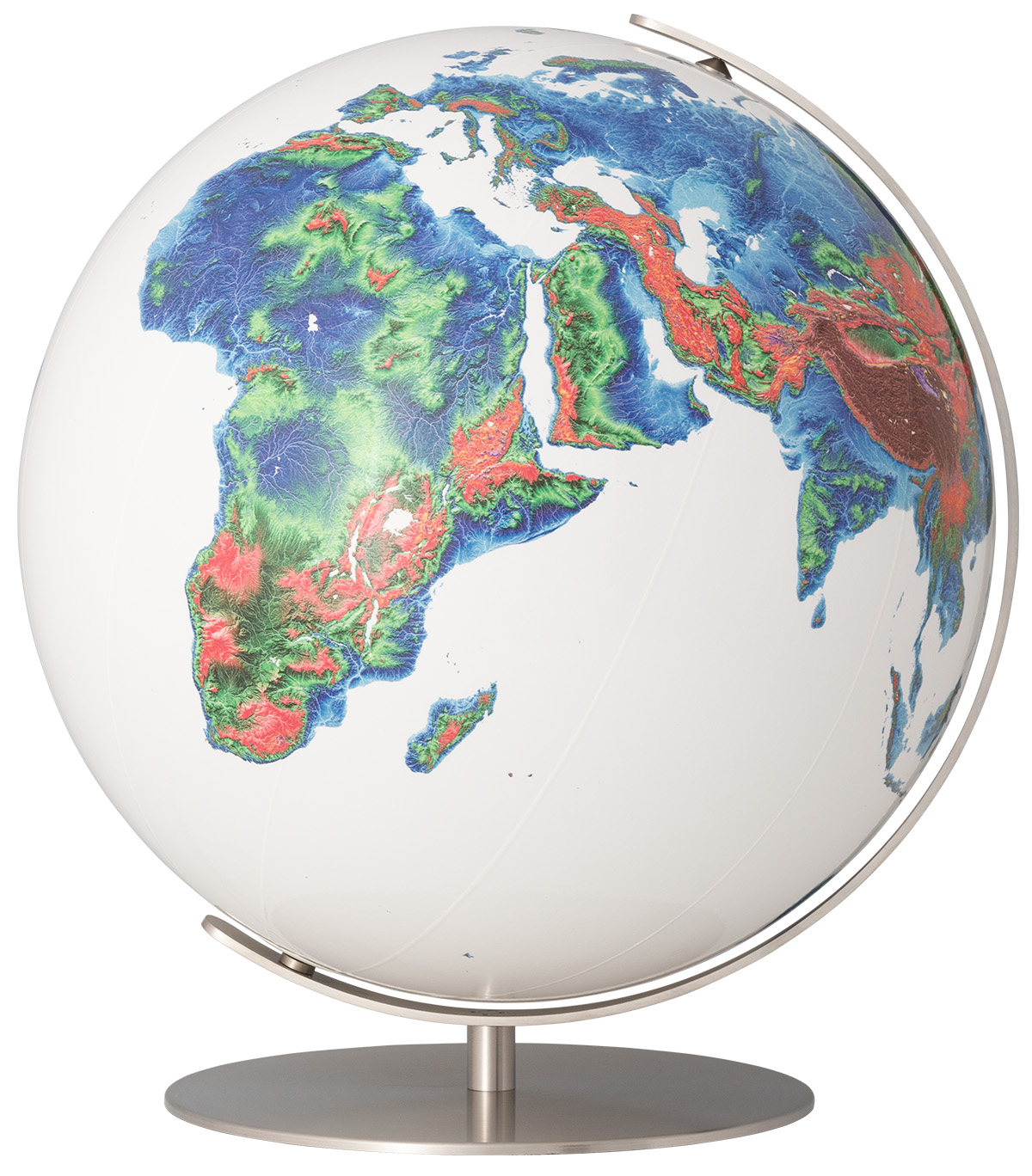 Elevation Globe in White