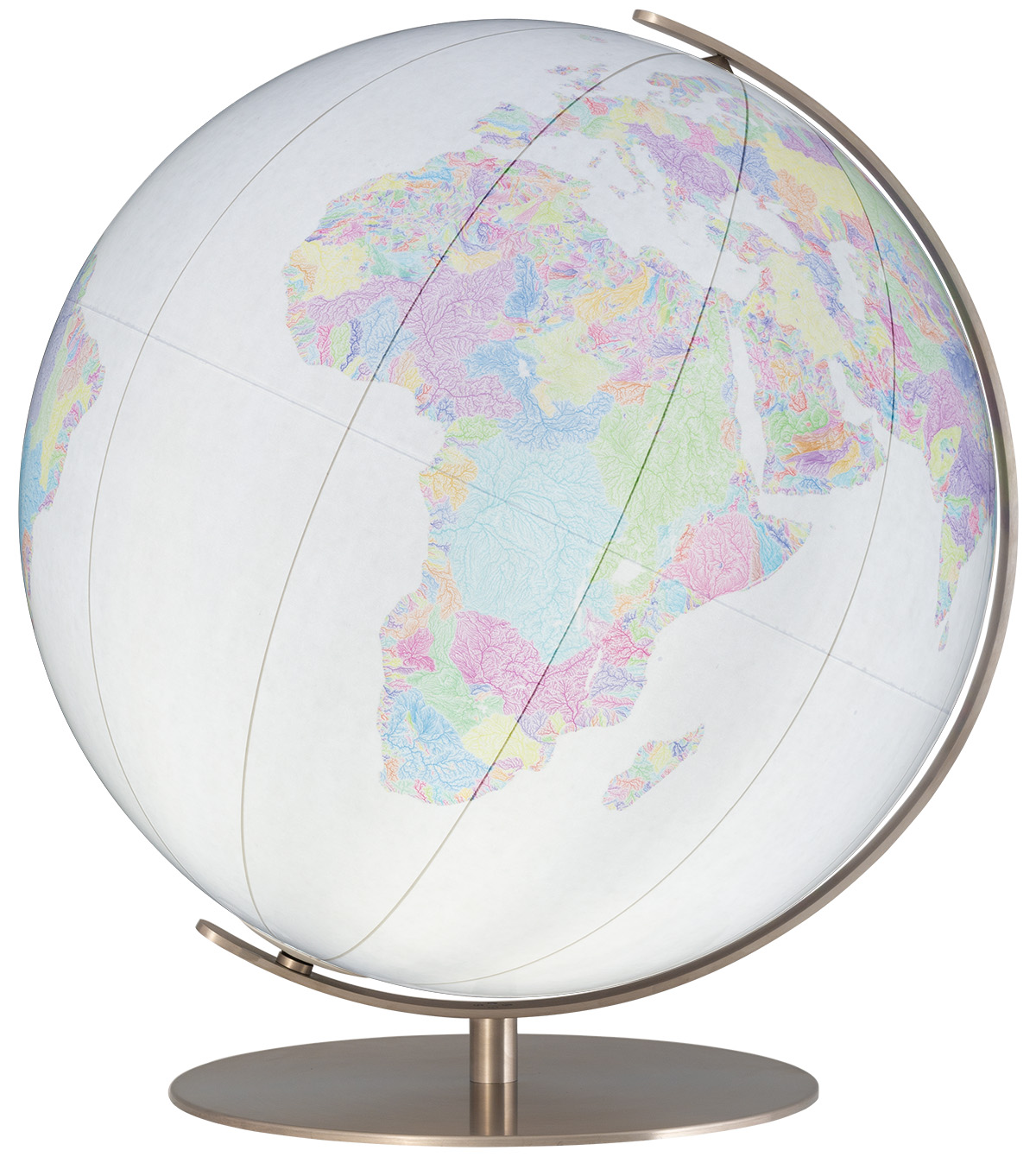 River Basin Globe in White