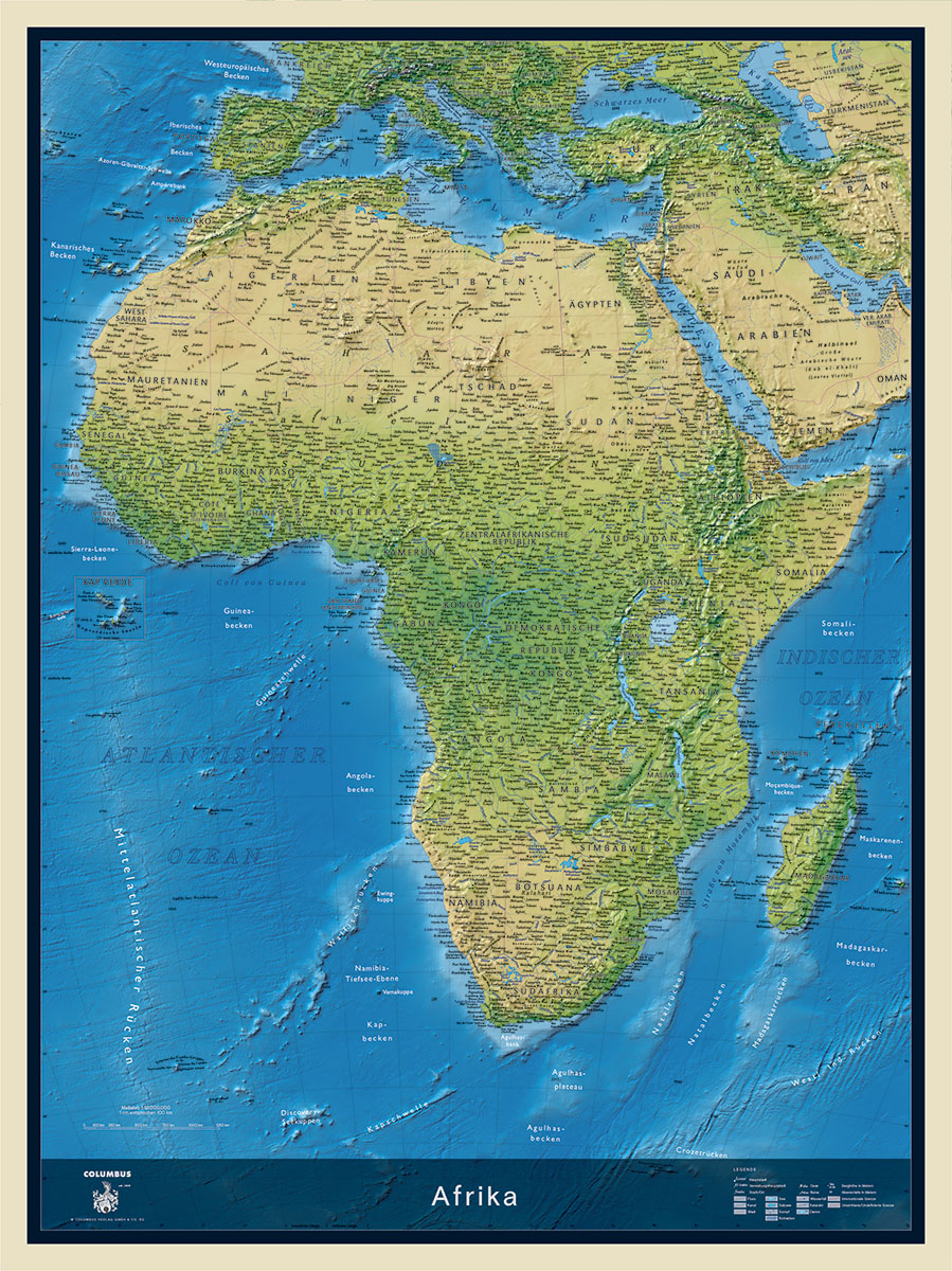 Kontinentkarte Afrika