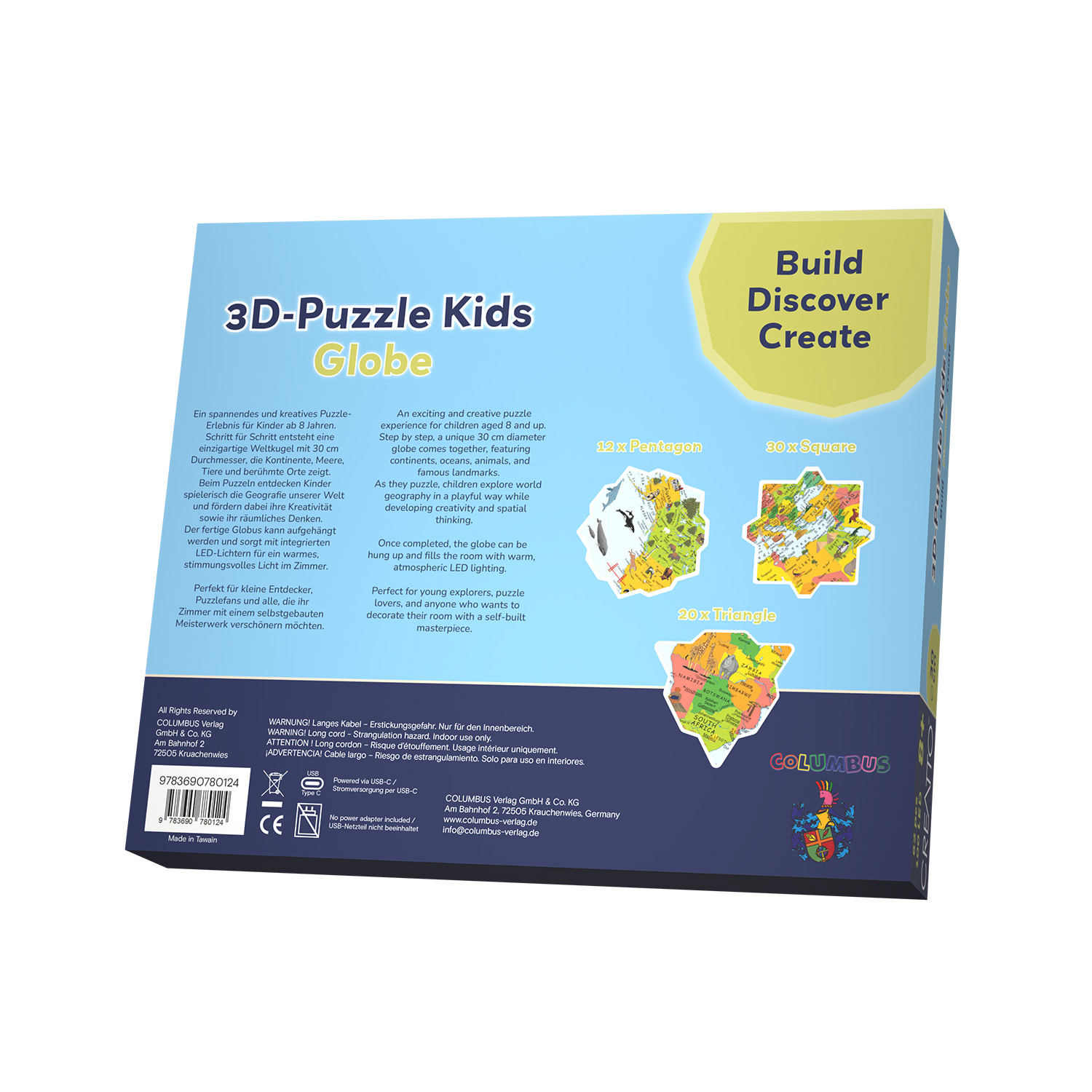 3D Puzzle Kids Globe with CREATTO