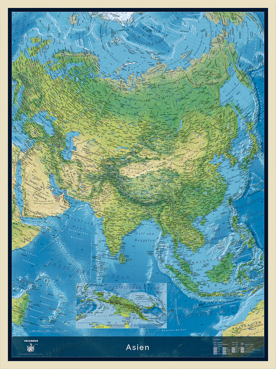 Kontinentkarte Asien