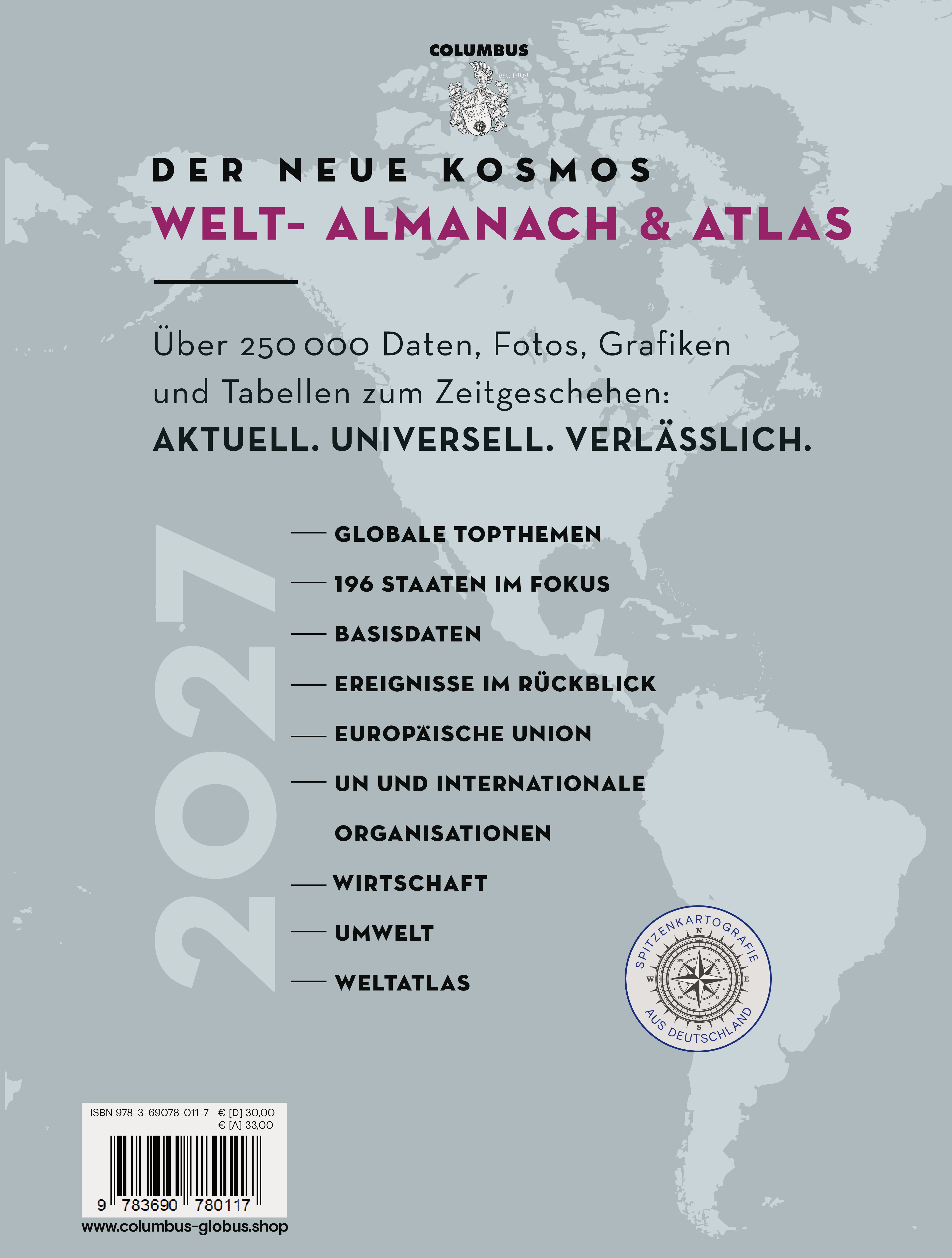 Der neue Kosmos Welt-Almanach & Atlas 2027 