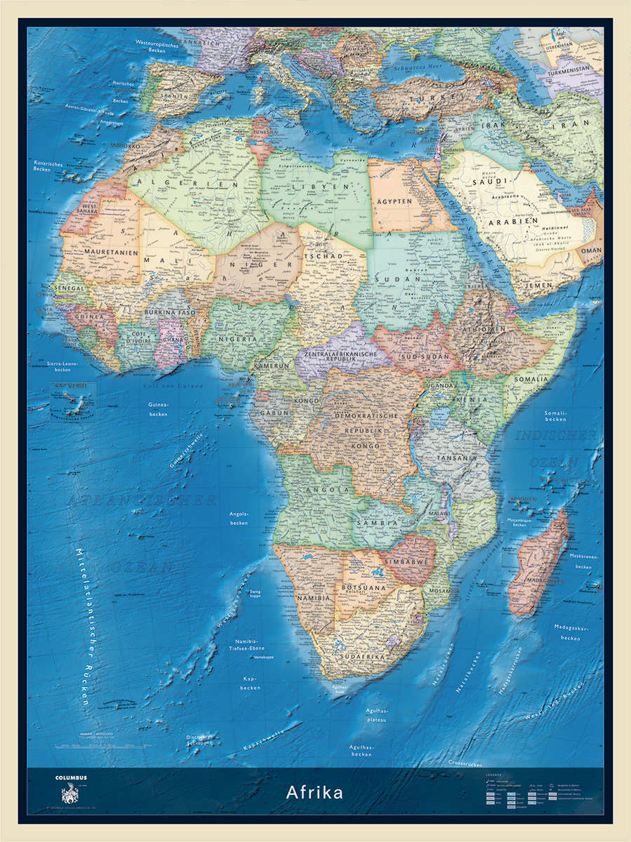 Kontinentkarte Afrika