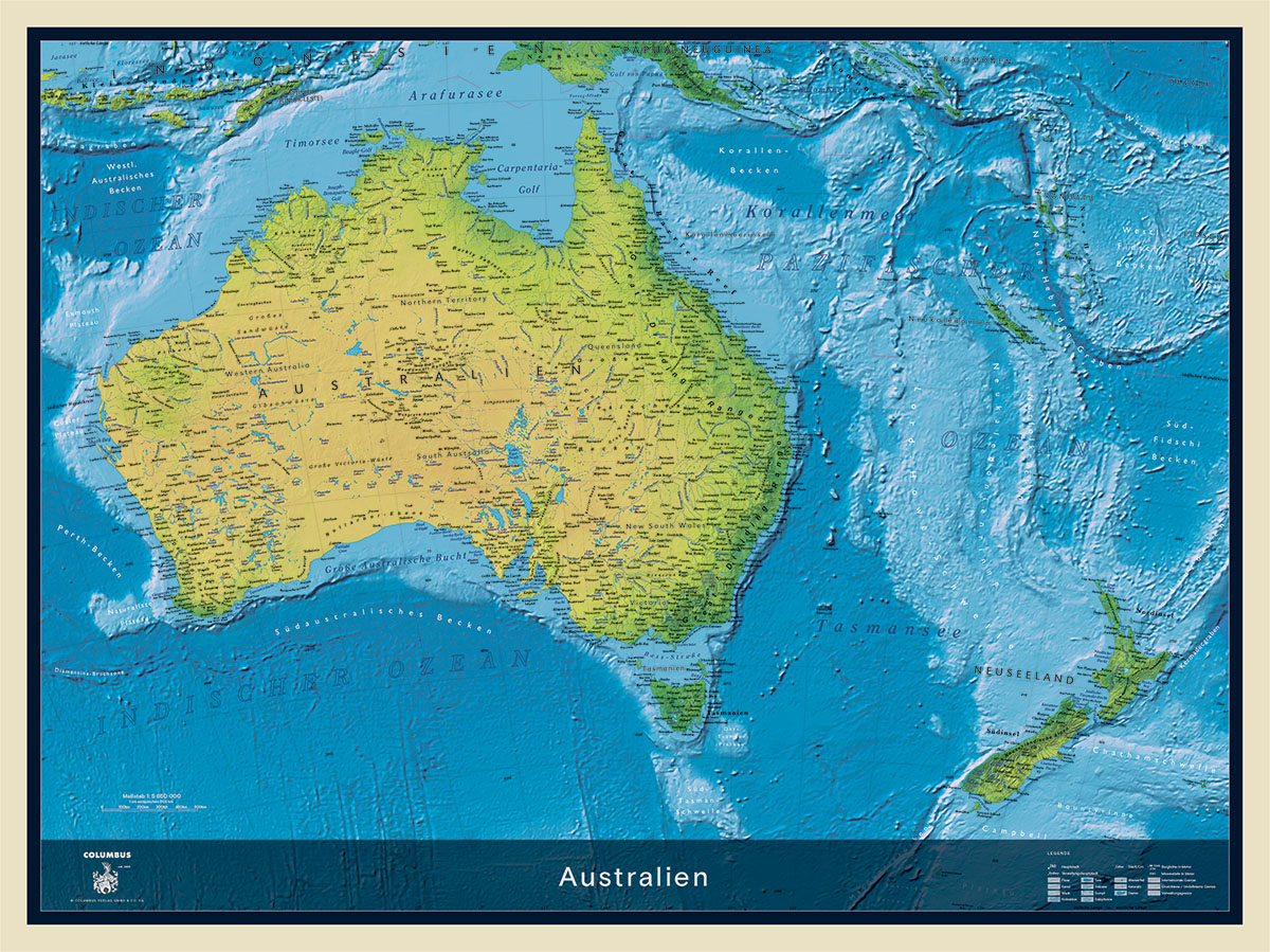 Kontinentkarte Australien