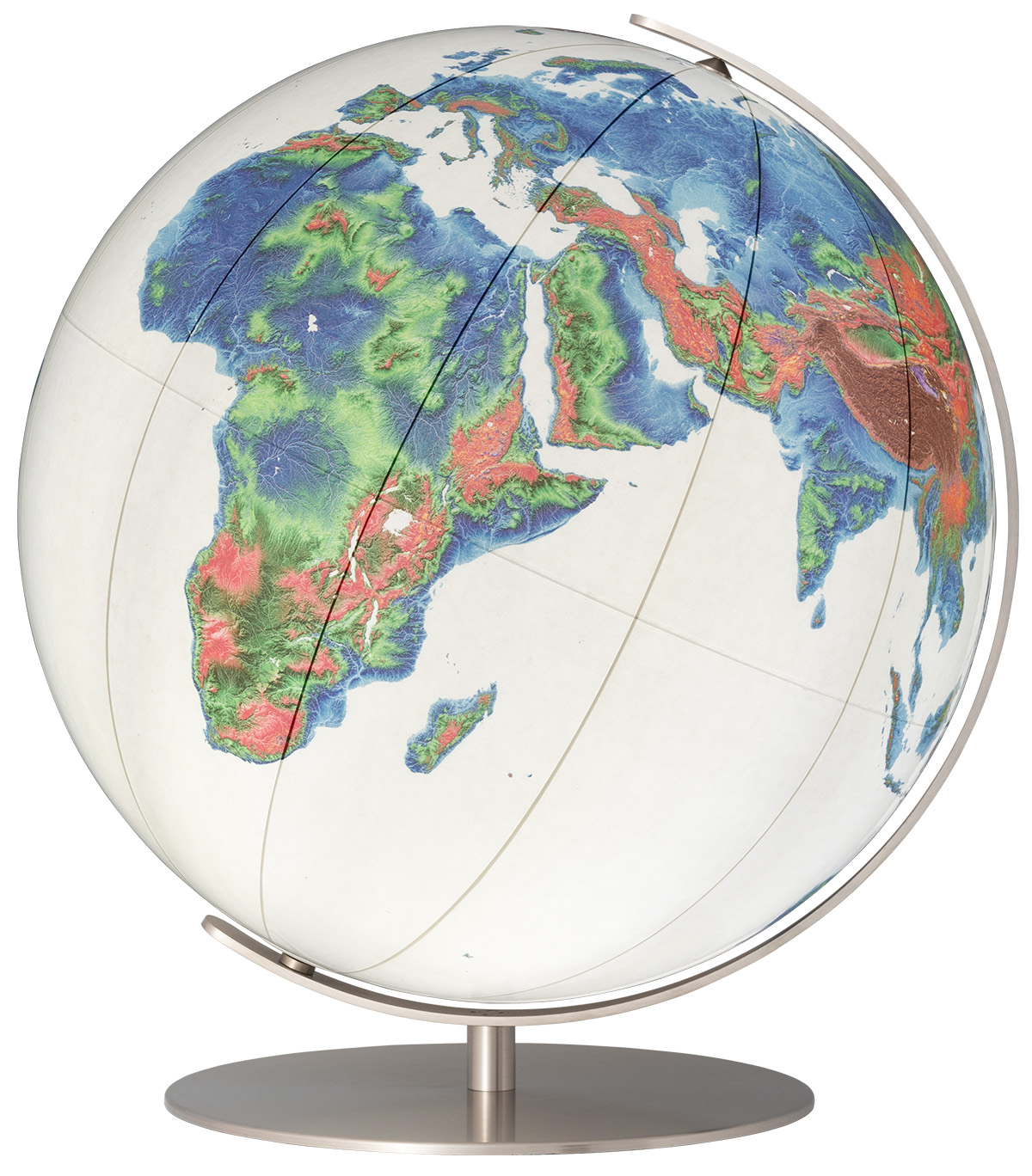 Elevation Globe in White