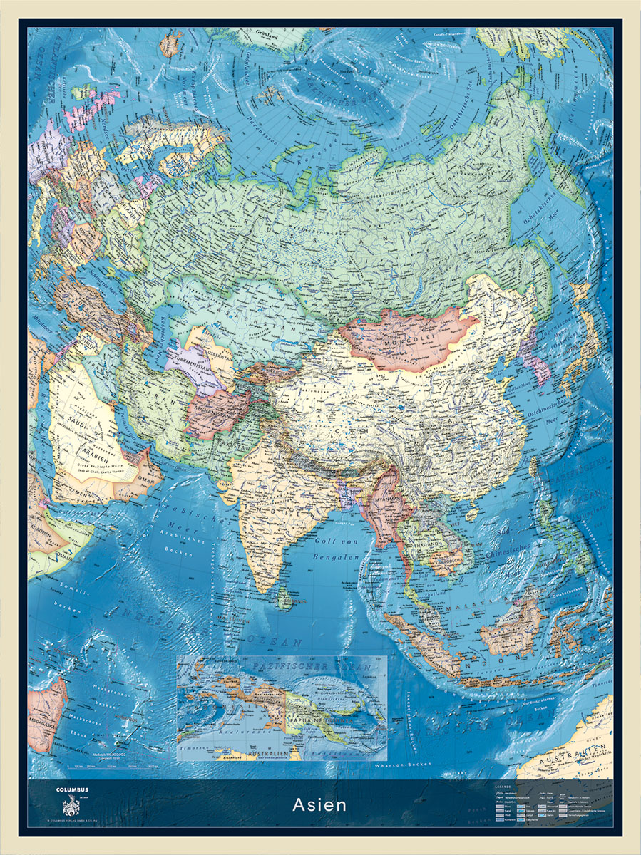 Kontinentkarte Asien