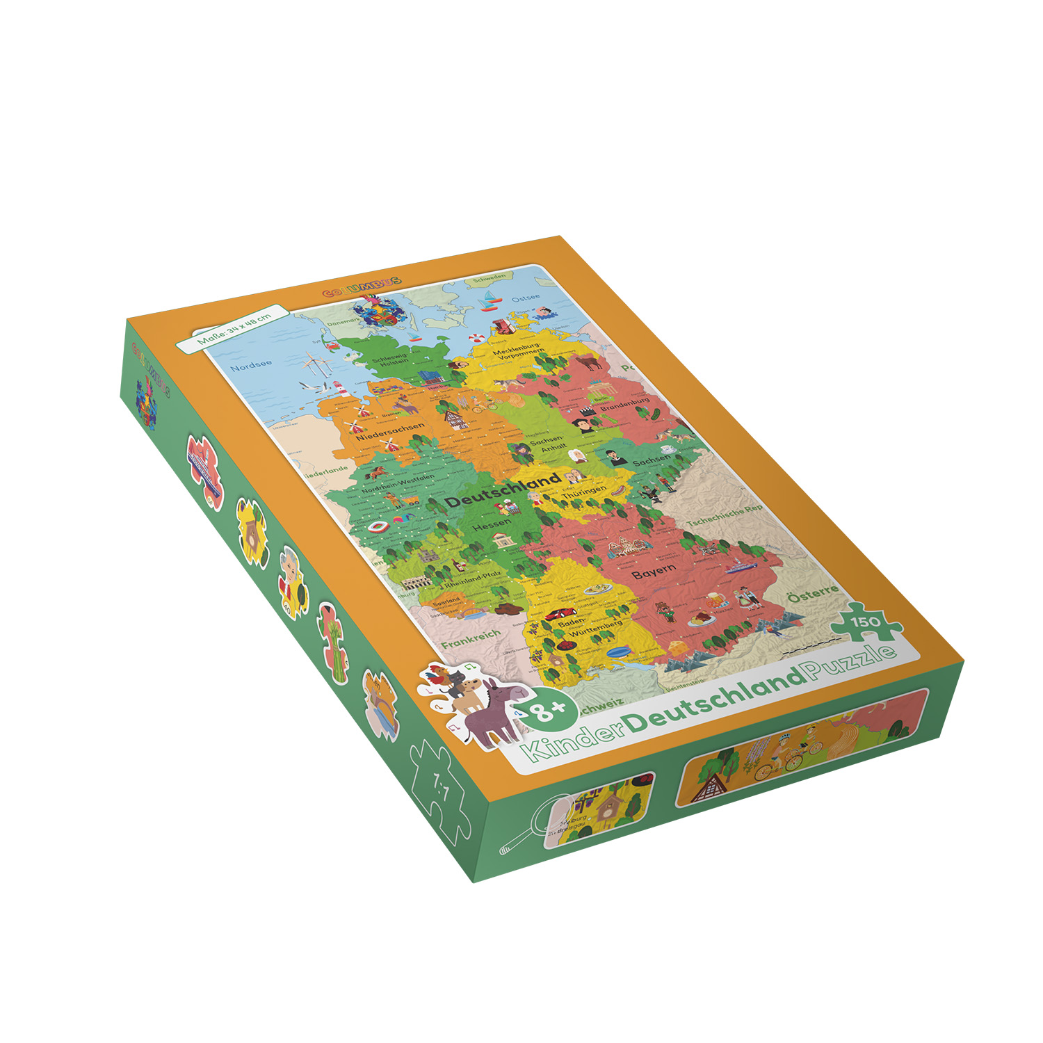 The Children's Map of Germany as a Puzzle