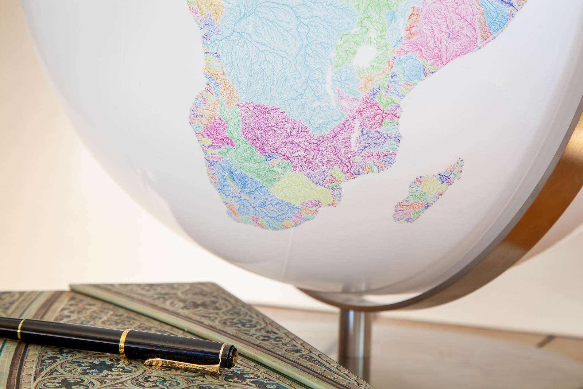 River Basin Globe in White