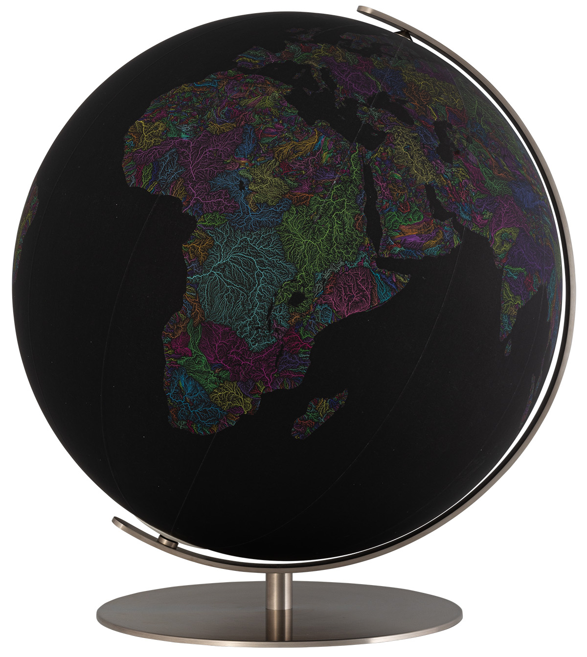 River Basin Globe in Black