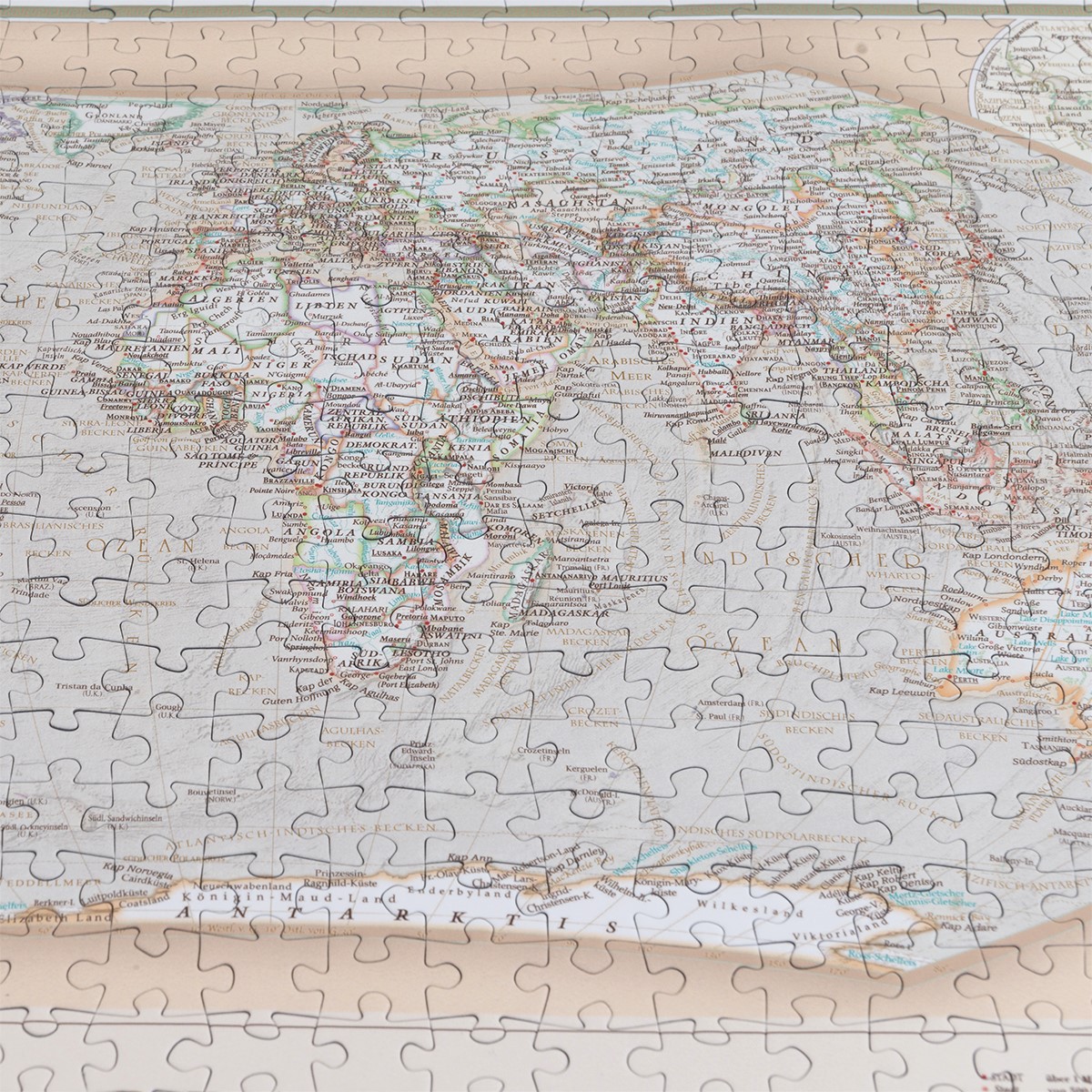 Executive World Map as Jigsaw Puzzle