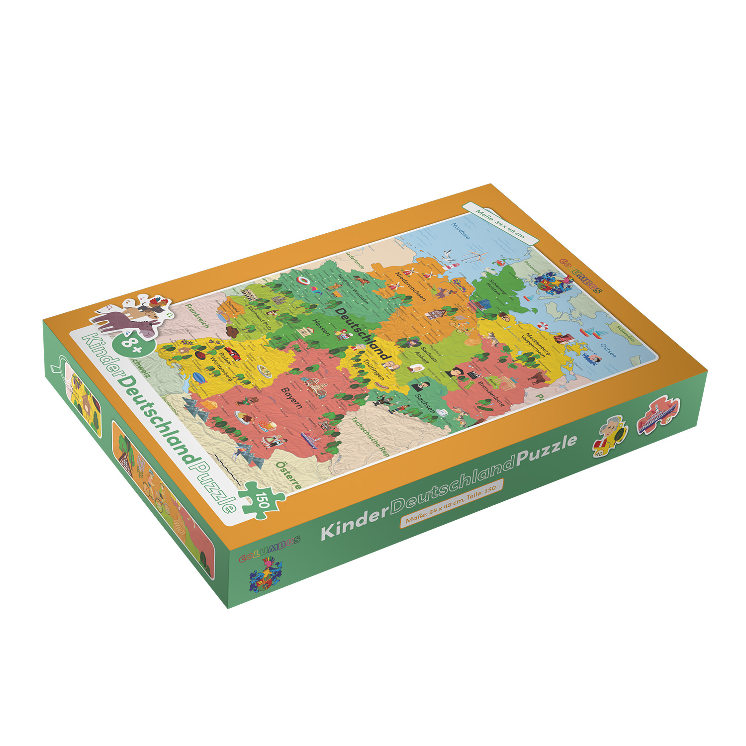 The Children's Map of Germany as a Puzzle