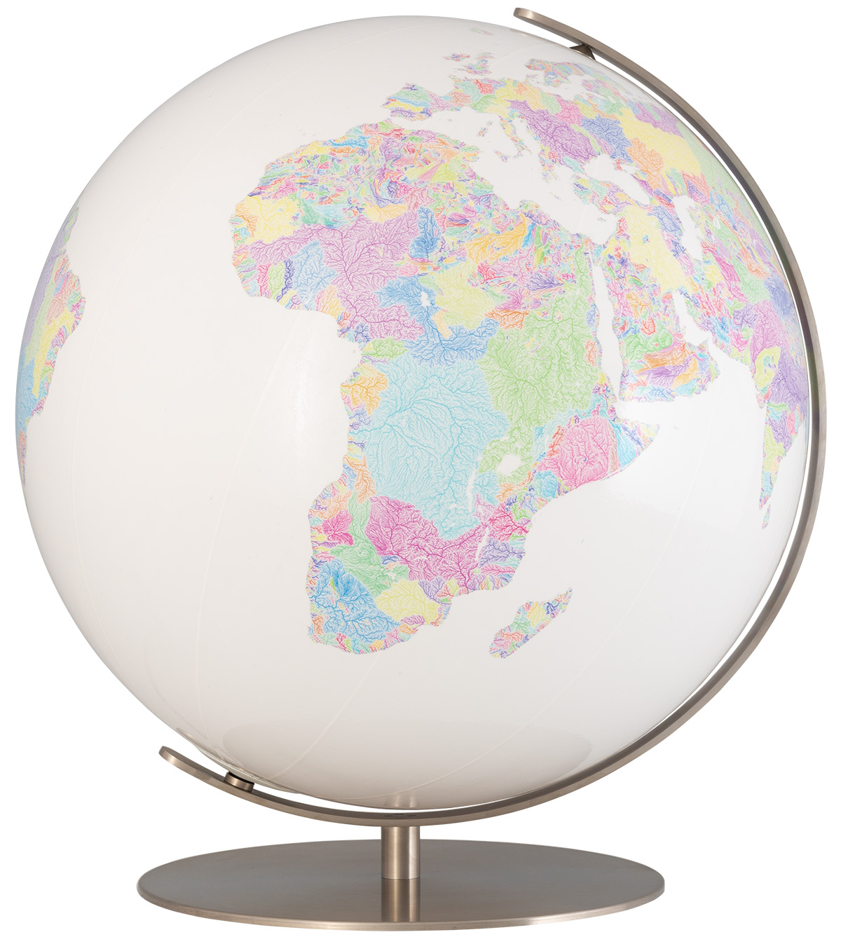 River Basin Globe in White