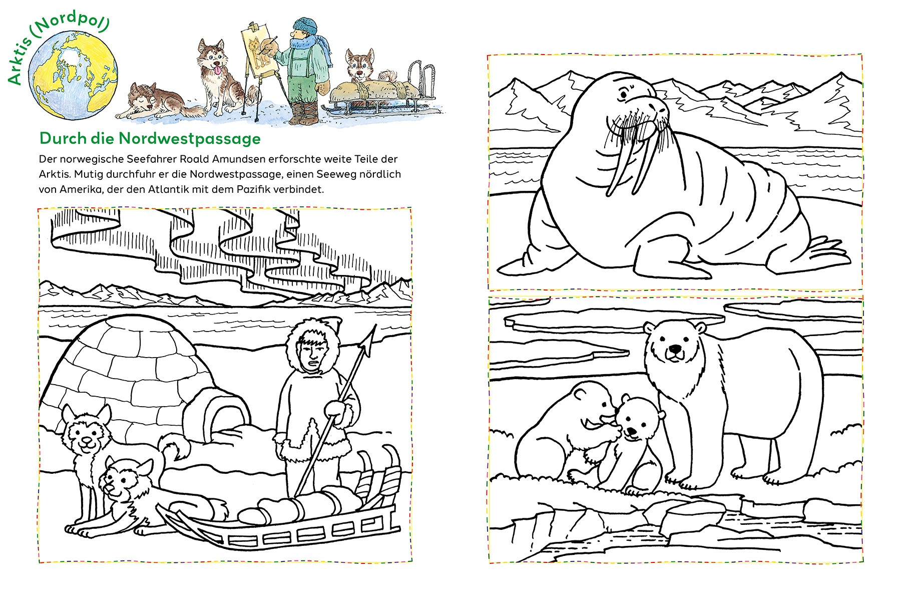  Ausmalreise um die Welt