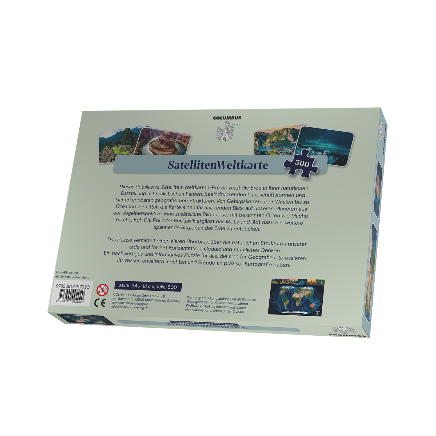 Satellite Image Map as Jigsaw Puzzle