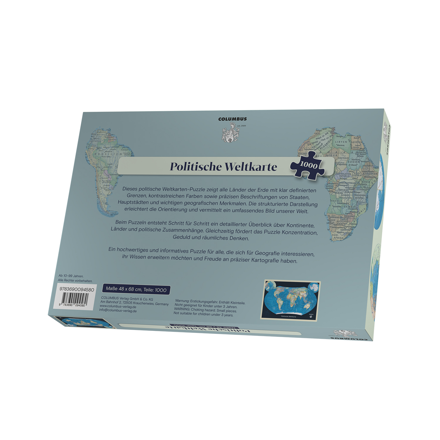 Die Politische Weltkarte als Puzzle